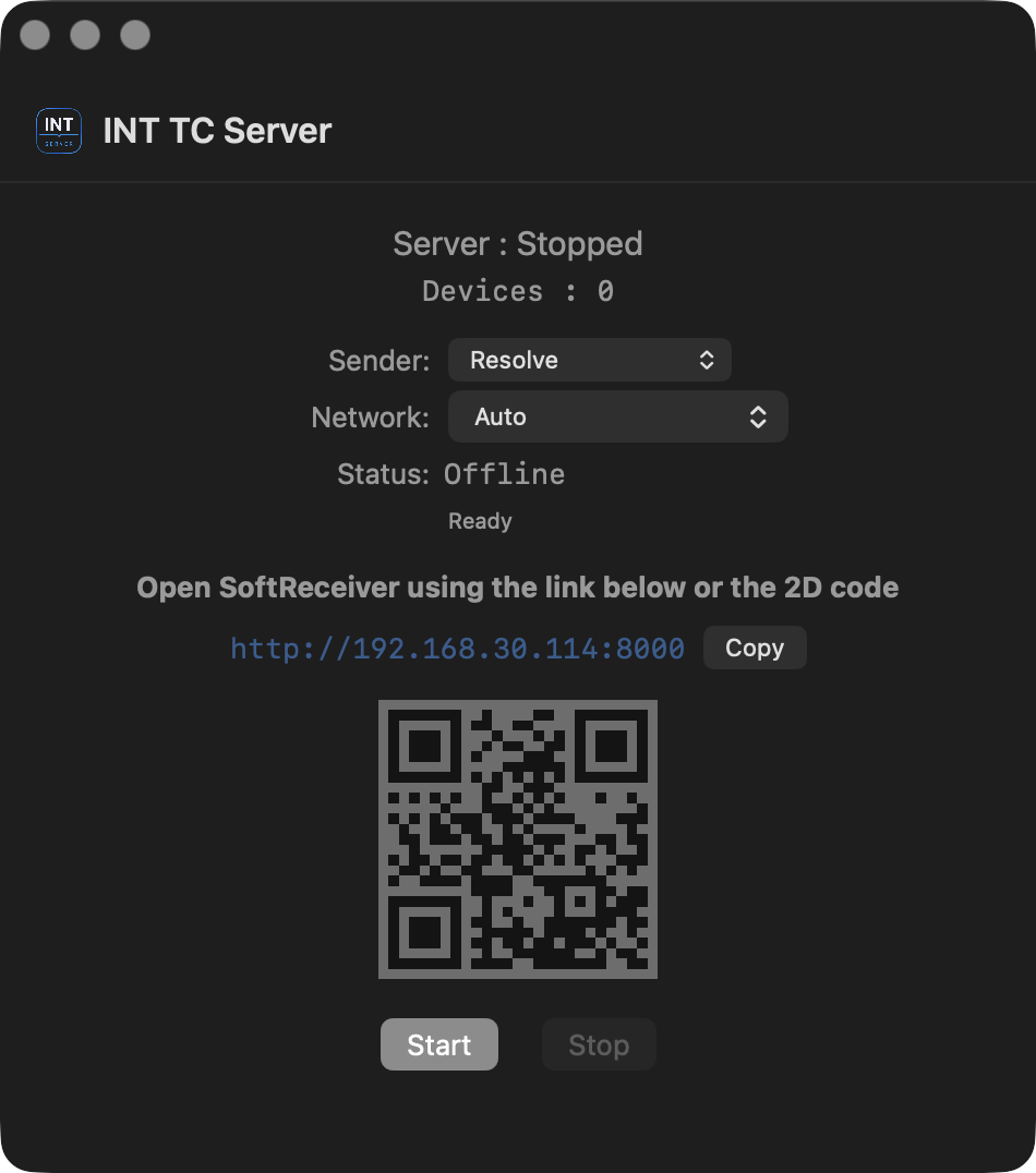INT TC Server