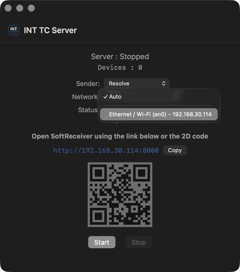 INT TC Server Network