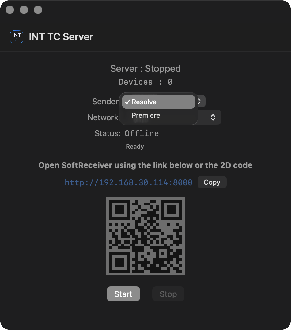 INT TC Server Premiere source