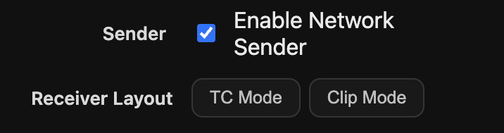 Receiver Layout Settings